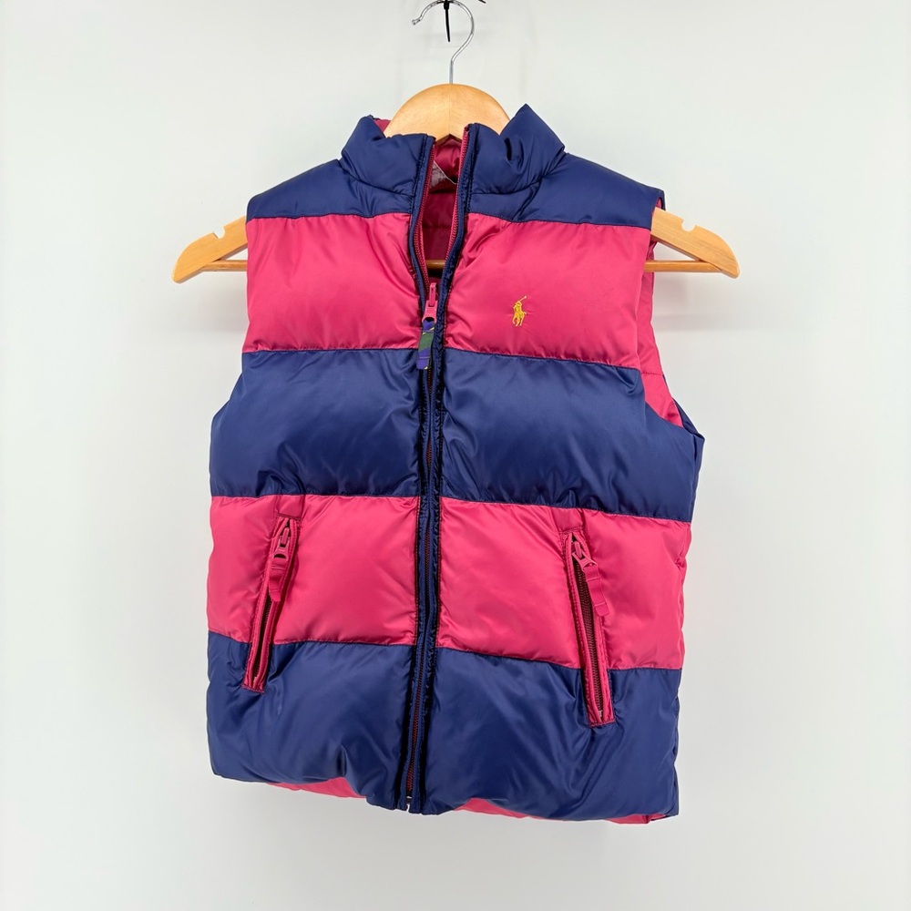 Ralph Lauren pink and blue down/waterfowl Puffer Vest